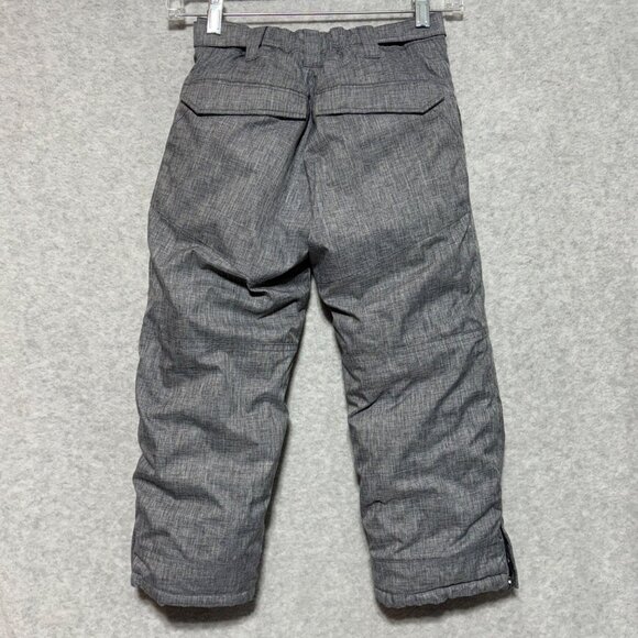 L.L. Bean Kids Gray Snow Pants Size 5/6 Primaloft Adjustable Waist Insulated - Picture 2 of 7